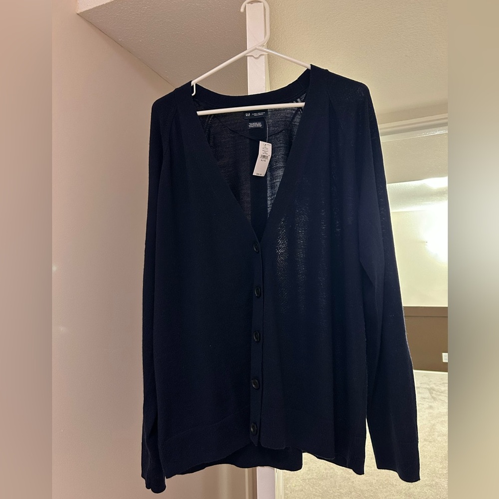 100% Merino Wool Boyfriend Cardigan